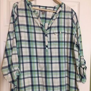 J Jill plaid top